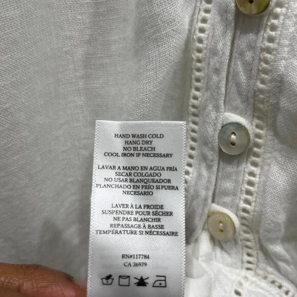 NWT Rails Frida Midi Tank Linen Dress in White Sz XS - Picture 9 of 12